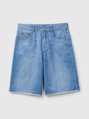 Zdjęcie produktu Benetton, Lightweight Denim Bermudas, size 2XL, Light Blue, Kids United Colors of Benetton