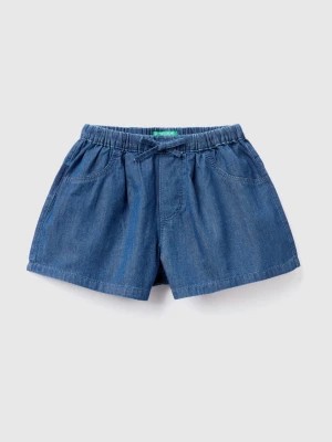 Zdjęcie produktu Benetton, Lightweight Denim-look Shorts, size 116, Blue, Kids United Colors of Benetton