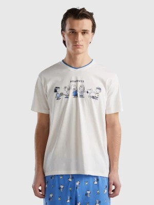 Zdjęcie produktu Benetton, Lightweight ©peanuts T-shirt, size S, Creamy White, Men United Colors of Benetton