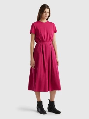 Zdjęcie produktu Benetton, Long Cotton Dress, size M, Cyclamen, Women United Colors of Benetton
