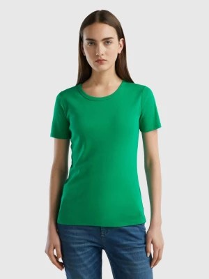 Zdjęcie produktu Benetton, Long Fiber Cotton T-shirt, size L, Green, Women United Colors of Benetton