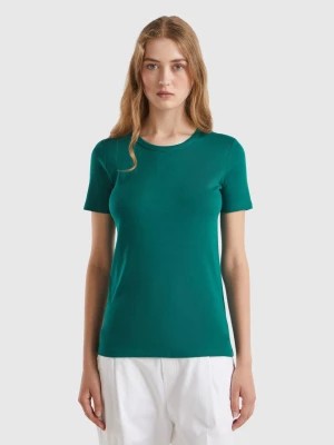 Zdjęcie produktu Benetton, Long Fiber Cotton T-shirt, size S, Dark Green, Women United Colors of Benetton