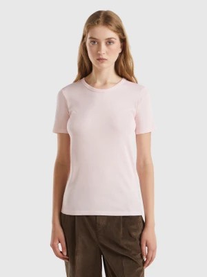 Zdjęcie produktu Benetton, Long Fiber Cotton T-shirt, size S, Pastel Pink, Women United Colors of Benetton