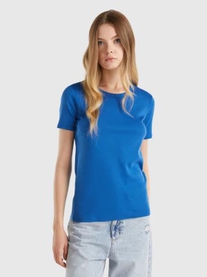 Zdjęcie produktu Benetton, Long Fiber Cotton T-shirt, size XXS, Air Force Blue, Women United Colors of Benetton