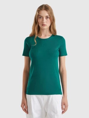 Zdjęcie produktu Benetton, Long Fiber Cotton T-shirt, size XXS, Dark Green, Women United Colors of Benetton