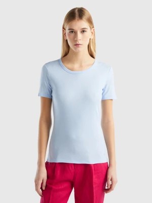 Zdjęcie produktu Benetton, Long Fiber Cotton T-shirt, size XXS, Sky Blue, Women United Colors of Benetton