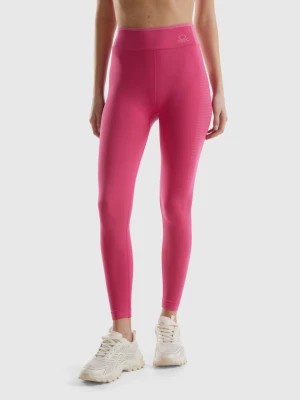 Zdjęcie produktu Benetton, Long Seamless Sports Leggings, size M, Fuchsia, Women United Colors of Benetton