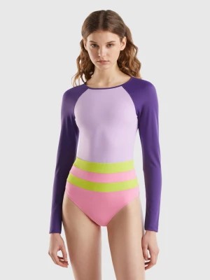 Zdjęcie produktu Benetton, Long Sleeve Swimsuit In Econyl®, size 1°, Multi-color, Women United Colors of Benetton