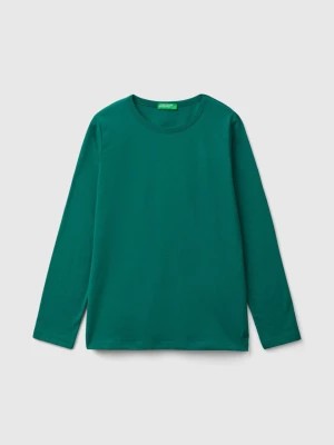 Zdjęcie produktu Benetton, Long Sleeve T-shirt In Organic Cotton, size 2XL, Dark Green, Kids United Colors of Benetton