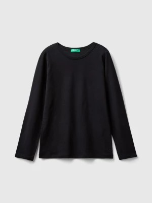 Zdjęcie produktu Benetton, Long Sleeve T-shirt In Organic Cotton, size S, Black, Kids United Colors of Benetton