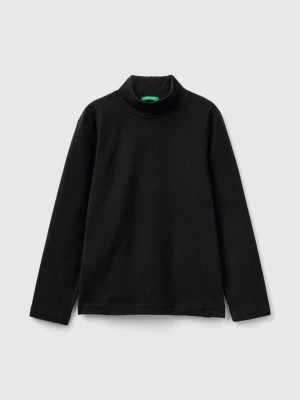 Zdjęcie produktu Benetton, Long Sleeve Turtleneck T-shirt, size M, Black, Kids United Colors of Benetton