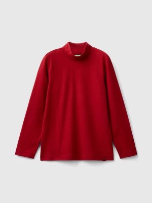 Zdjęcie produktu Benetton, Long Sleeve Turtleneck T-shirt, size M, Red, Kids United Colors of Benetton