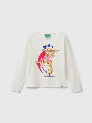 Zdjęcie produktu Benetton, ©looney Tunes T-shirt In Warm Organic Cotton, size XL, Creamy White, Kids United Colors of Benetton