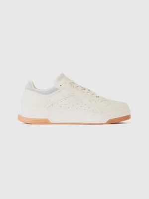 Zdjęcie produktu Benetton, Low-top Sneakers In Imitation Suede, size 35, Creamy White, Women United Colors of Benetton