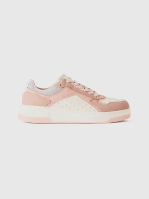 Zdjęcie produktu Benetton, Low-top Sneakers In Imitation Suede, size 35, Soft Pink, Women United Colors of Benetton