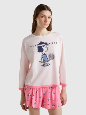 Zdjęcie produktu Benetton, Lucy ©peanuts T-shirt, size XS, Soft Pink, Women United Colors of Benetton