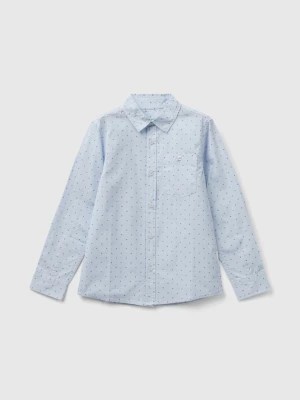 Zdjęcie produktu Benetton, Micro Pattern Shirt, size 3XL, Sky Blue, Kids United Colors of Benetton