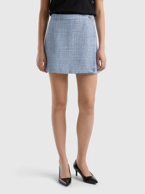 Zdjęcie produktu Benetton, Mini Skirt In Tweed, size , Light Blue, Women United Colors of Benetton
