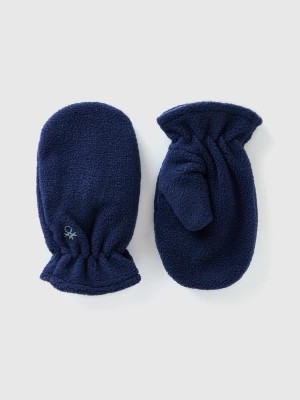 Zdjęcie produktu Benetton, Mittens In Lined Fleece, size 104-110, Dark Blue, Kids United Colors of Benetton