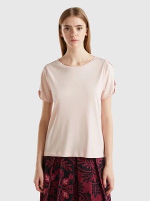 Zdjęcie produktu Benetton, Modal® Blend T-shirt, size M, Soft Pink, Women United Colors of Benetton