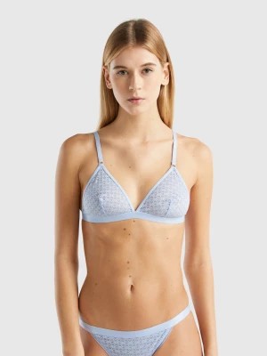 Zdjęcie produktu Benetton, Monogram Triangle Bra, size 1°, Sky Blue, Women United Colors of Benetton