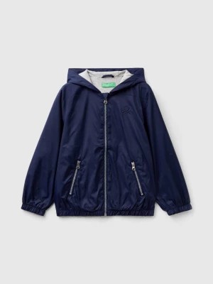 Zdjęcie produktu Benetton, Nylon Jacket With Hood, size 2XL, Dark Blue, Kids United Colors of Benetton
