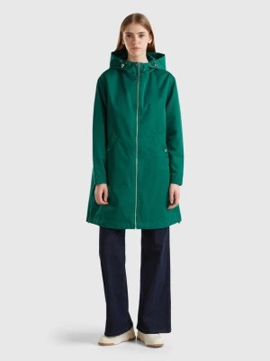 Zdjęcie produktu Benetton, Nylon Rainproof Jacket, size L, Dark Green, Women United Colors of Benetton