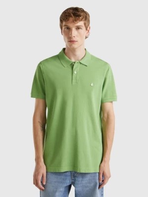 Zdjęcie produktu Benetton, Olive Green Regular Fit Polo, size XL, , Men United Colors of Benetton