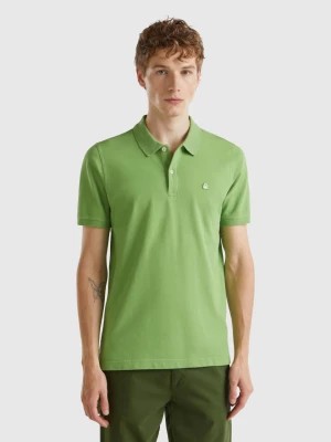 Zdjęcie produktu Benetton, Olive Green Slim Fit Polo, size XL, , Men United Colors of Benetton