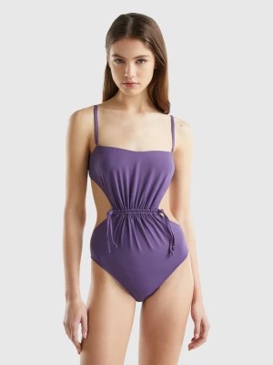 Zdjęcie produktu Benetton, One-piece Cut Out Swimsuit In Econyl®, size 2°, Violet, Women United Colors of Benetton