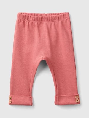 Zdjęcie produktu Benetton, Organic Cotton Leggings, size 50, Mauve, Kids United Colors of Benetton