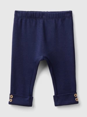 Zdjęcie produktu Benetton, Organic Cotton Leggings, size 62, Dark Blue, Kids United Colors of Benetton