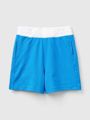 Zdjęcie produktu Benetton, Organic Cotton Shorts, size 3XL, Blue, Kids United Colors of Benetton