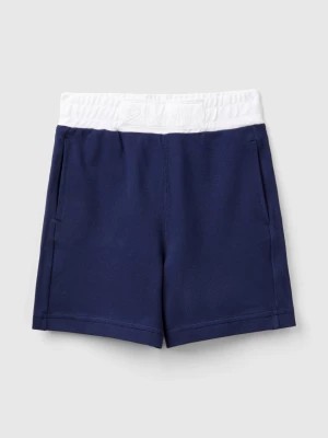 Zdjęcie produktu Benetton, Organic Cotton Shorts, size L, Dark Blue, Kids United Colors of Benetton