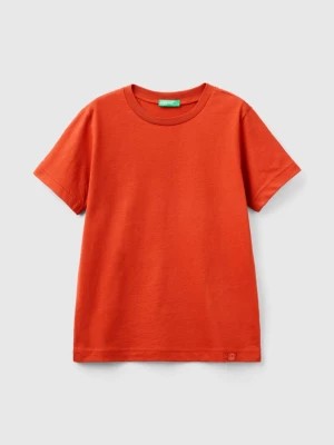 Zdjęcie produktu Benetton, Organic Cotton T-shirt, size L, Brick Red, Kids United Colors of Benetton
