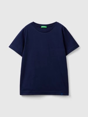 Zdjęcie produktu Benetton, Organic Cotton T-shirt, size M, Dark Blue, Kids United Colors of Benetton