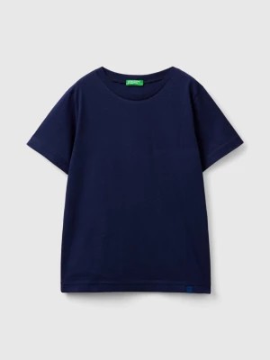 Zdjęcie produktu Benetton, Organic Cotton T-shirt, size S, Dark Blue, Kids United Colors of Benetton