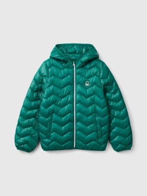 Zdjęcie produktu Benetton, Padded Jacket With Hood, size 2XL, Dark Green, Kids United Colors of Benetton