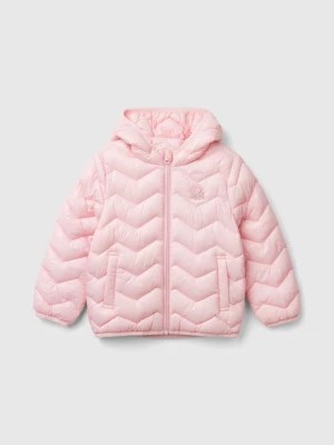 Zdjęcie produktu Benetton, Padded Jacket With Hood, size 98, Pink, Kids United Colors of Benetton