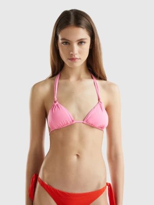 Zdjęcie produktu Benetton, Padded Triangle Swim Top In Econyl®, size 2°, Pink, Women United Colors of Benetton