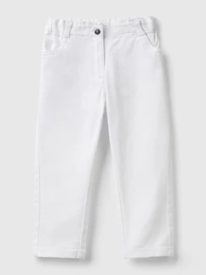 Zdjęcie produktu Benetton, Paperbag Trousers, size 104, White, Kids United Colors of Benetton