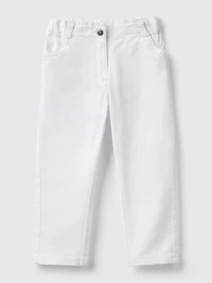 Zdjęcie produktu Benetton, Paperbag Trousers, size 110, White, Kids United Colors of Benetton