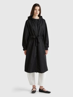 Zdjęcie produktu Benetton, Parka In Cotton And Nylon "rain Defender" Blend, size L, Black, Women United Colors of Benetton