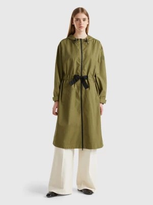 Zdjęcie produktu Benetton, Parka In Cotton And Nylon "rain Defender" Blend, size L, Green, Women United Colors of Benetton