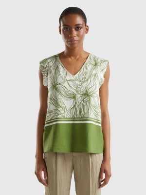 Zdjęcie produktu Benetton, Patterned Blouse In Sustainable Viscose Blend, size M, , Women United Colors of Benetton