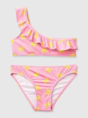 Zdjęcie produktu Benetton, Pink Bikini With Butterfly Pattern, size L, Pink, Kids United Colors of Benetton