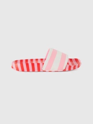 Zdjęcie produktu Benetton, Pink, Red And White Striped Slippers, size 31, Multi-color, Kids United Colors of Benetton