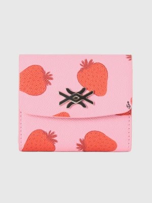 Zdjęcie produktu Benetton, Pink Wallet With Strawberry Print, size OS, Pastel Pink, Women United Colors of Benetton