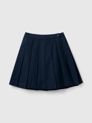 Zdjęcie produktu Benetton, Pleated Skirt In Flannel, size 2XL, Dark Blue, Kids United Colors of Benetton