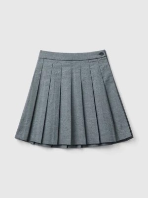 Zdjęcie produktu Benetton, Pleated Skirt In Flannel, size S, Gray, Kids United Colors of Benetton